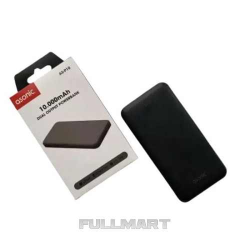 Повербанк Asonic AS-P10 10000mAh 2*USB Чорний